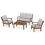 Ensemble de chaises à assise profonde 4 pièces Braxton-131225541