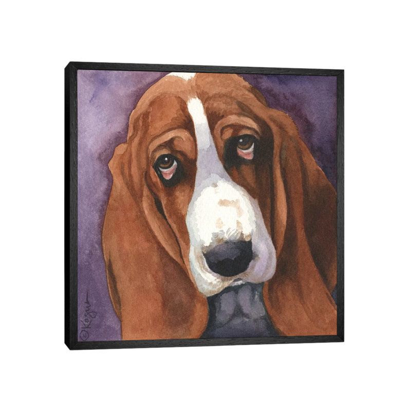 Toby by Teresa Kogut - Painting on Canvas, Black Framed, 66.04 cm H x 66.04 cm W