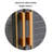 Light Luxury Two-Door Aluminum Alloy Shoe Cabinet 12 Pair Shoe Storage Cabinet