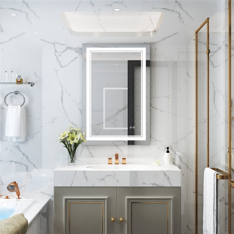 Miroir de salle de bain / miroir de salle de bain, 36 po x 24 po
