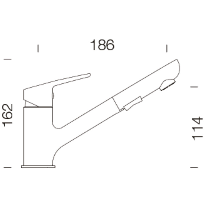 Schock Single Lever Monobloc Tap, Nero