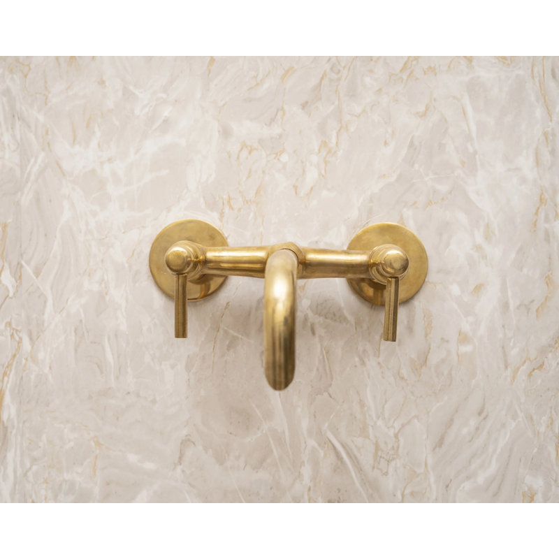 Robinet de baignoire mural en laiton non laqué - Robinet pour lavabo vasque