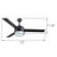 Diaundra 52'' Ceiling Fan with Light Kit-947553468