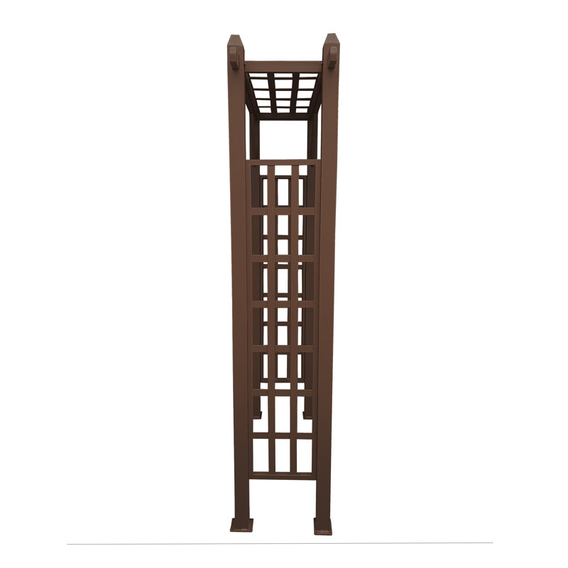 Arche de jardin moderne en aluminium, Brun