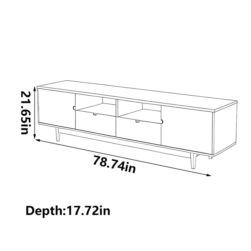 Home solid wood TV cabinet
