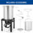 OuterMust 30QT Propane Deep Fryer with Basket, Aluminum Turkey & Seafood Boil Pot with Burner for Outdoor Cooking, Frying, Crawfish, Crab