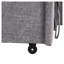U_STYLE Canapé-lit gigogne en L avec rangement et ports USB, revêtement en polyester gris