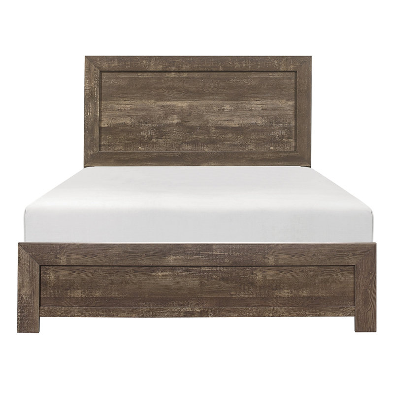 Mobilier de chambre à coucher Colosimo, Double, Brun rustique