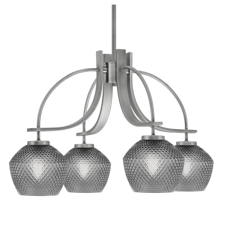 Lustre Cavella Light, Graphite, H 16 po x l 24,75 po x P 24,75 po, 4