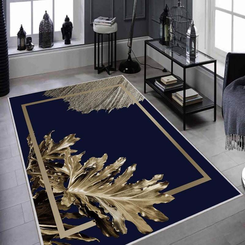 Premium Hall Carpet (3.3 x 6.6 ft), 100% Polyester, 0.3 in Pile Height | Antibacterial, Non-Slip PVC Dot Underside, 650 g/m² | Durable Woven Design, 3D Digital Printing, Machine Washable, Ideal for Home Décor