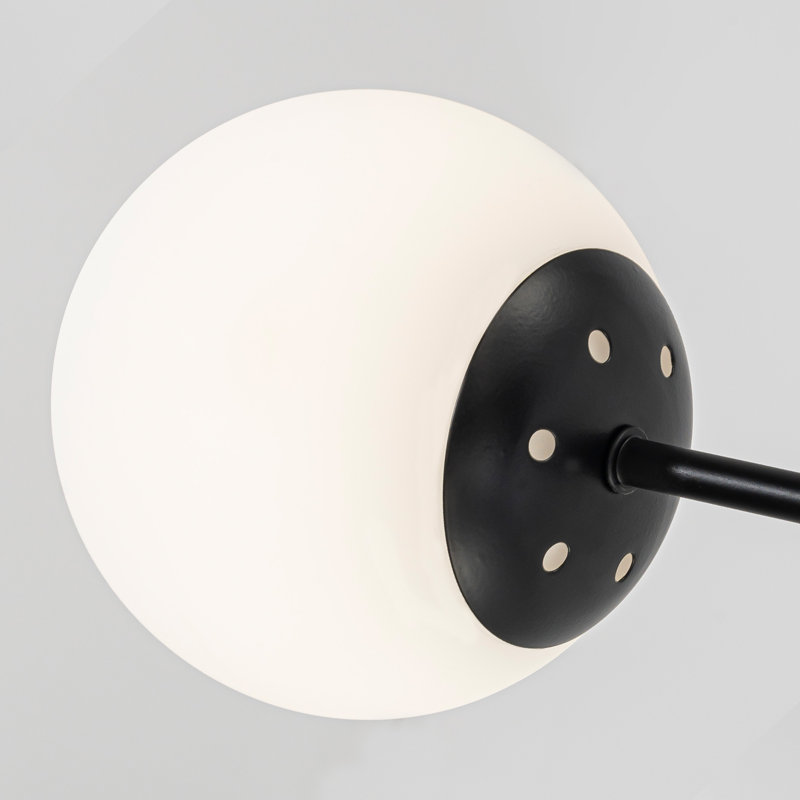 Plafonnier encastré Black, 9.4" H x 33" W x 33" D, 8 Lights