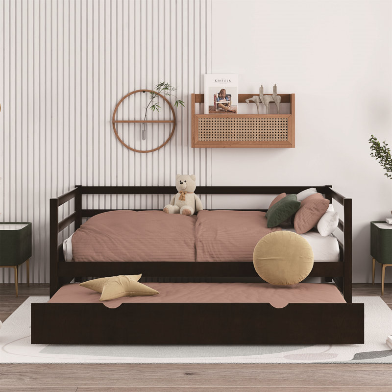 Lit de jour simple avec couchette Blinera, Espresso