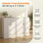 Armoire pour grand lit escamotable avec lumières à DEL et matelas, finition brillante blanche-866217922