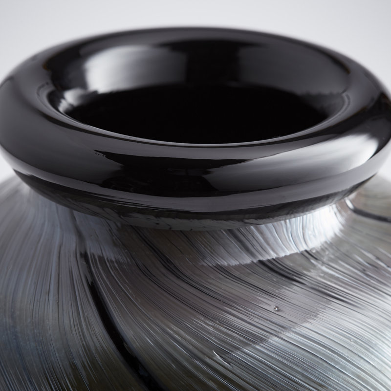 Cypress Glass Table Vase, 15" H x 7.75" W x 7.75" D