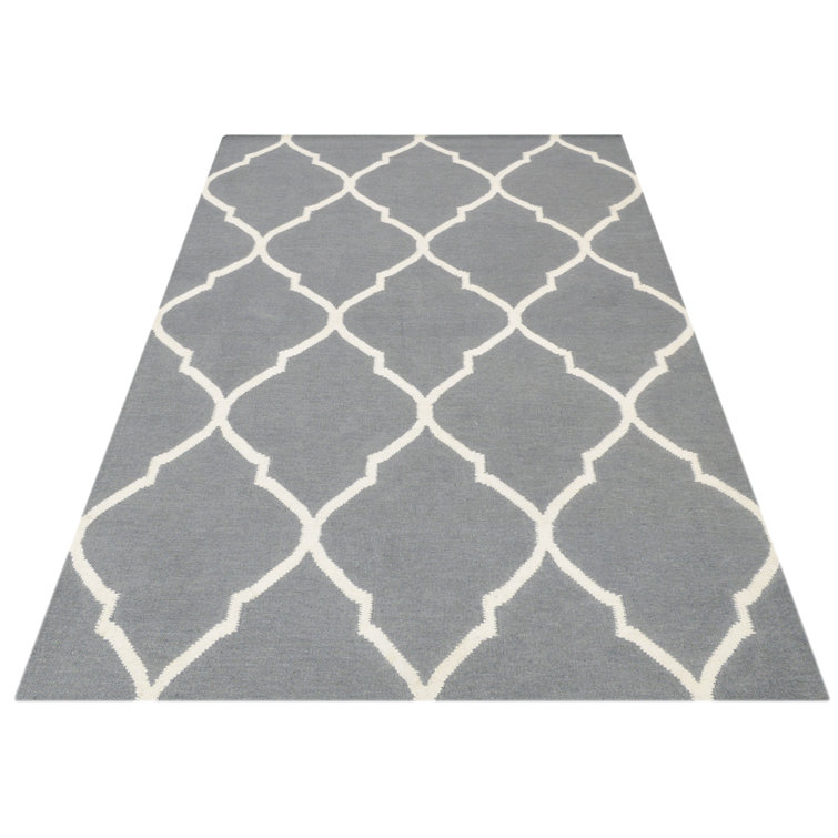 Caroline Geometric Wool Hand Woven Area Rug
