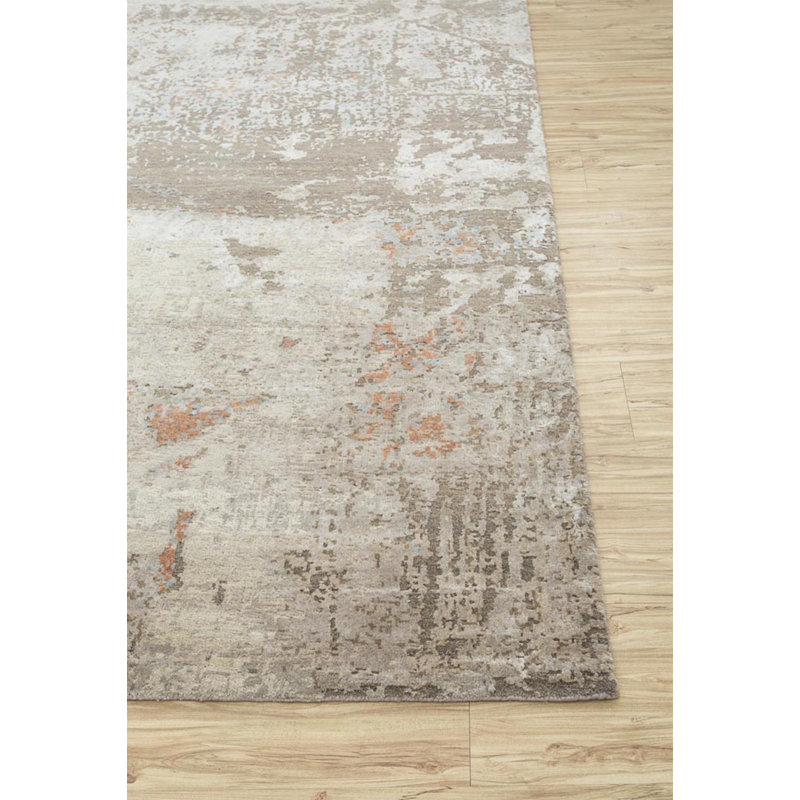 Contemporary One-of-a-Kind Rectangle 7'11" x 9'9" Hand Knotted Area Rug