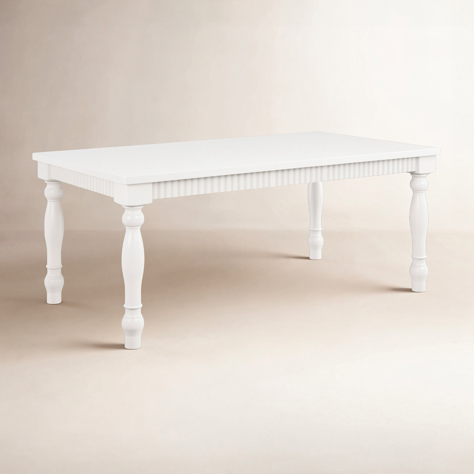 Pearce 72" Extendable Dining Table, White