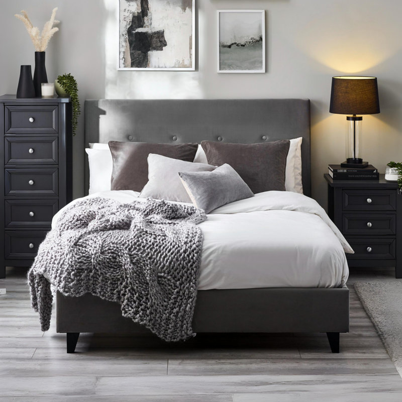 Ciotti Upholstered Bed, Small Double (4')