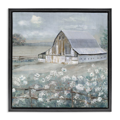 "Blooming Farmhouse Meadow", art mural sur toile flottante par Sally Swatland