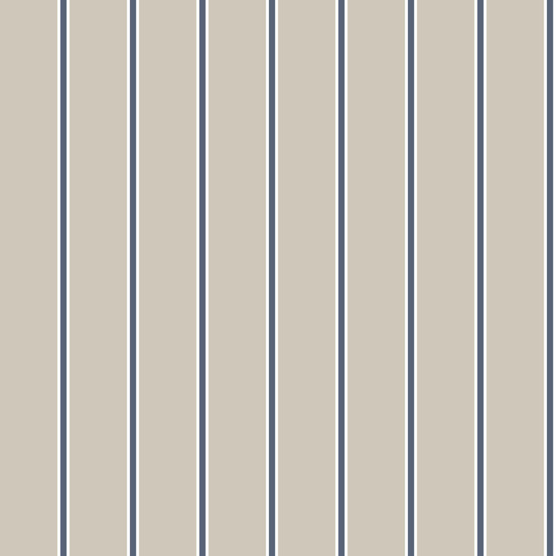 Blooming Garden Collection Vertical Stripe Wallpaper Roll, Blue