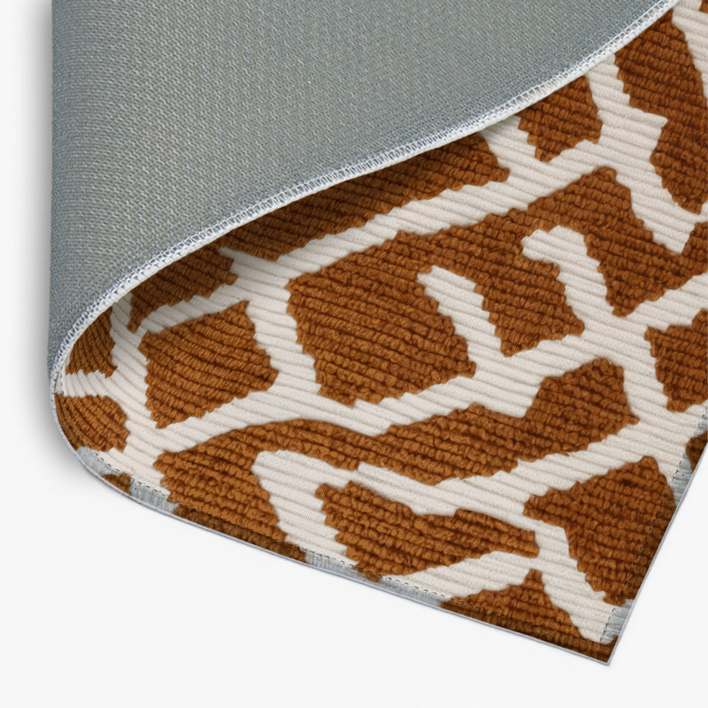 Tapis intérieur et extérieur beige Trellis, Rectangle 4pi x 6 pi