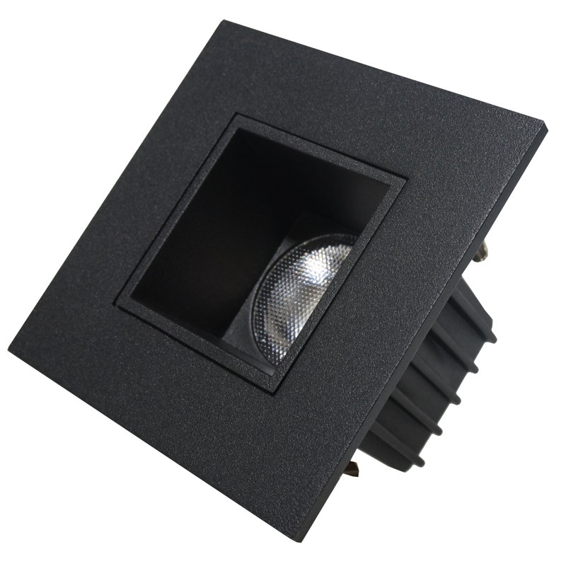 Ensemble d'éclairage encastré 3,13 "Remodel LED Retrofit, Noir