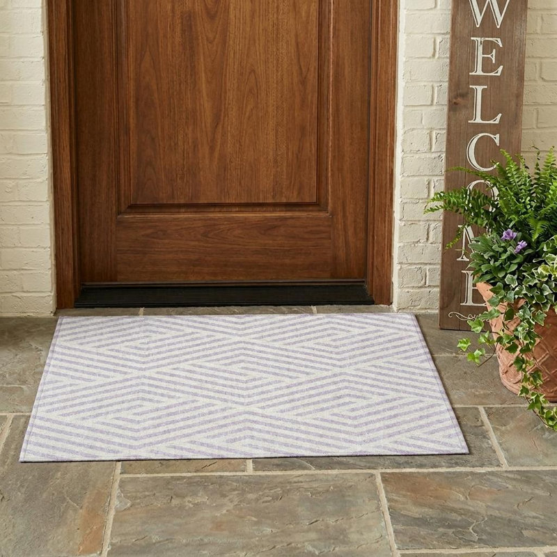 Tapis intérieur lavable antidérapant lavable et ivoire 2 pi x 3 pi