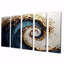 Ensemble de salon art mural blanc, bleu et or Maelstrom Of Creativité III-1767841516