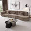 Canapé modulaire incurvé moderne de 140 po | Chaise longue 3 pièces faisant face à la droite avec éponge compressée haute densité | Canapé modulaire entièrement assemblé en forme de nuage pour le salon ou le salon-1073946883