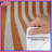 Orange White Vertical Stripes Duvet Covers-123586535