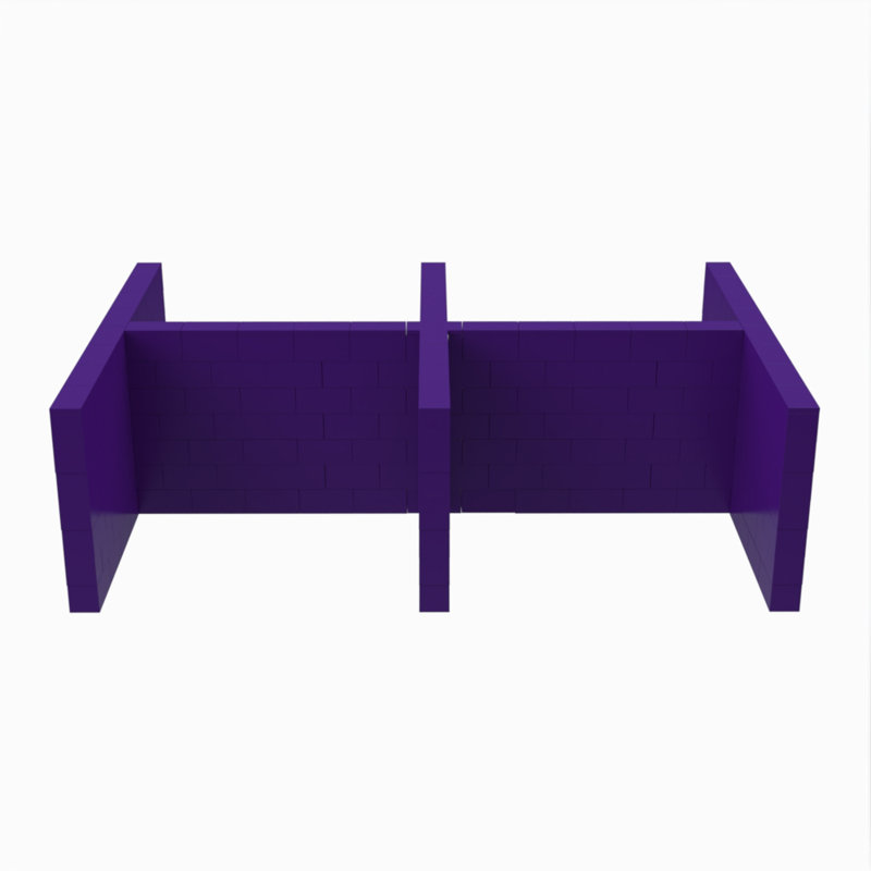 Ensemble de cabines EverBlock Space, Translucide, 144"