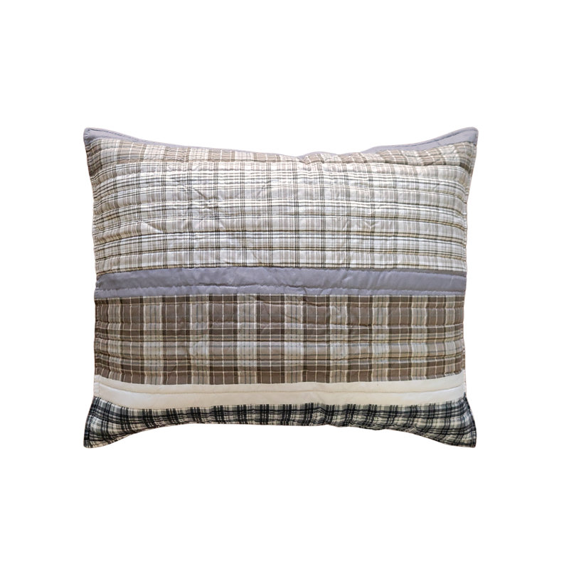 Greenland Home Fasions Gold Rush Gray King Sham, 20x36, King
