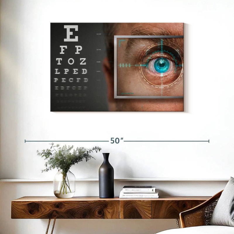 Alcaraz Blue Vision, 24" H x 36" W
