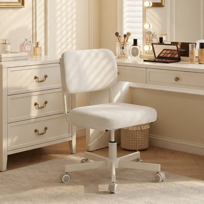 Fauteuil de coiffeuse à hauteur réglable avec dossier 