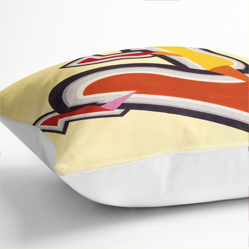 Square Cushion, 40cm H x 40cm W x 15cm D, White