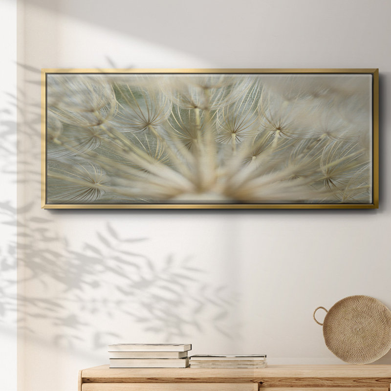 Macro Dandelion IV- Framed Canvas