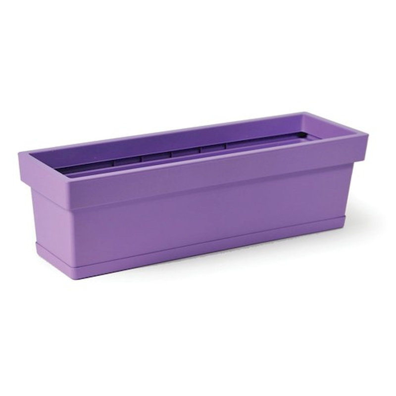 Heio Planter Box, Purple, 6.5" H x 23" W x 7" D
