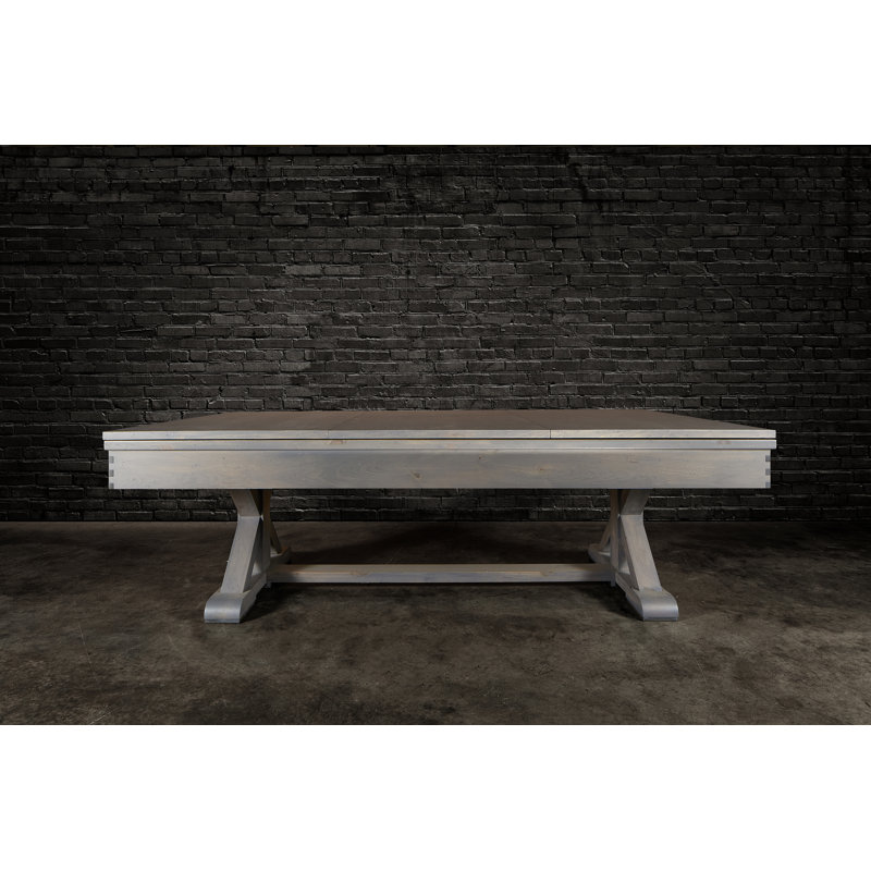 Hepburn Slate 8' Pool Table with Professional Installation Included, Academy Blue