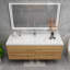 Meuble-lavabo simple 59 po avec plateau en acrylique Cresco-1207083132