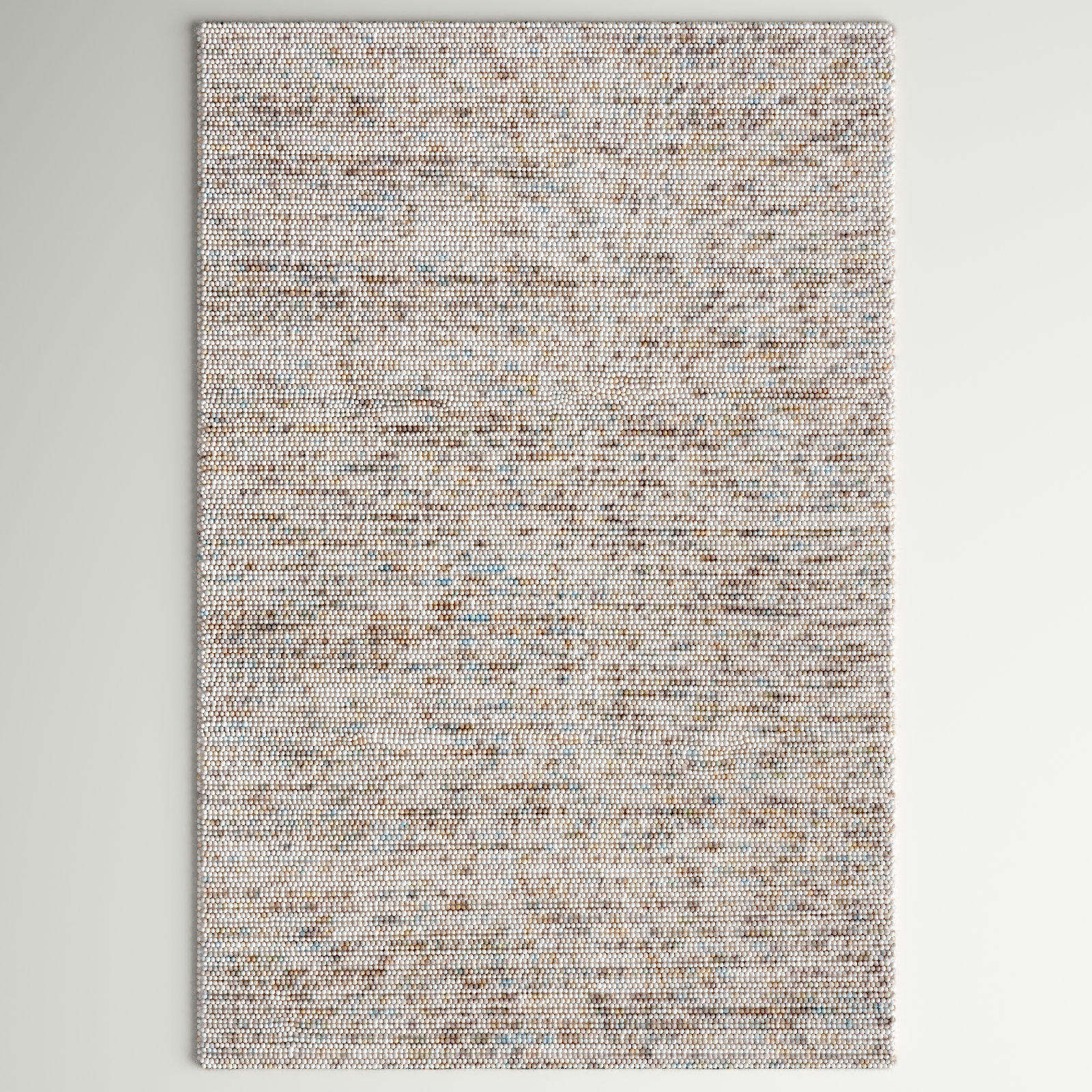 Elle Handmade Ivory / Multi Rug, Rectangle 2'3" x 4'