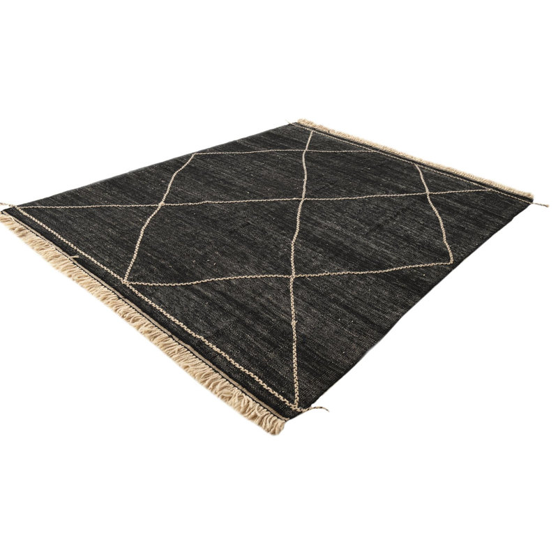 Tapis noir 8 x 10 Parra
