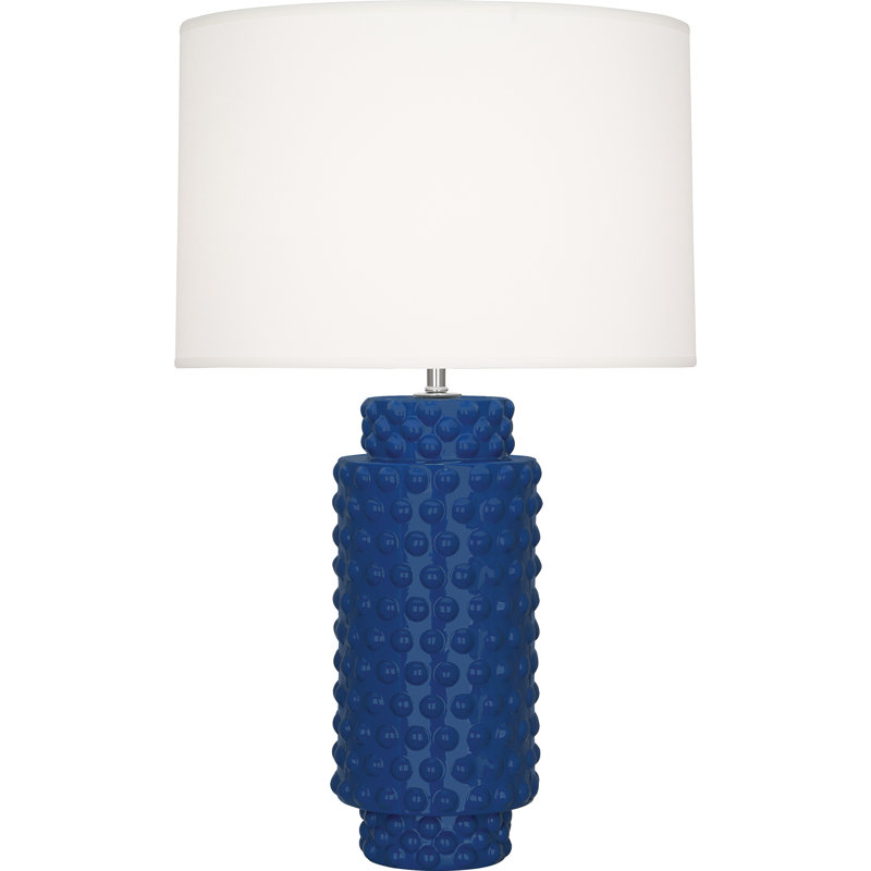 Dolly Table Lamp, 21.5" H x 15" W x 15" D, Egg Blue