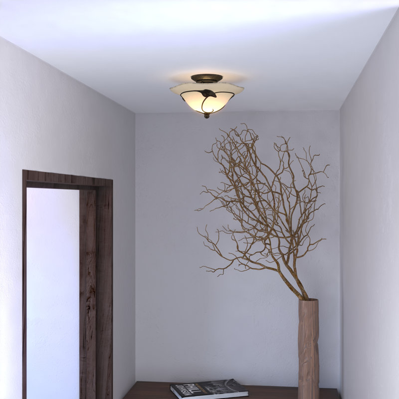 Mia Glass Semi Flush Mount