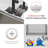 Undermount 25 inch Stainless Steel Single Bowl Workstation Kitchen Sink with Black Accessories