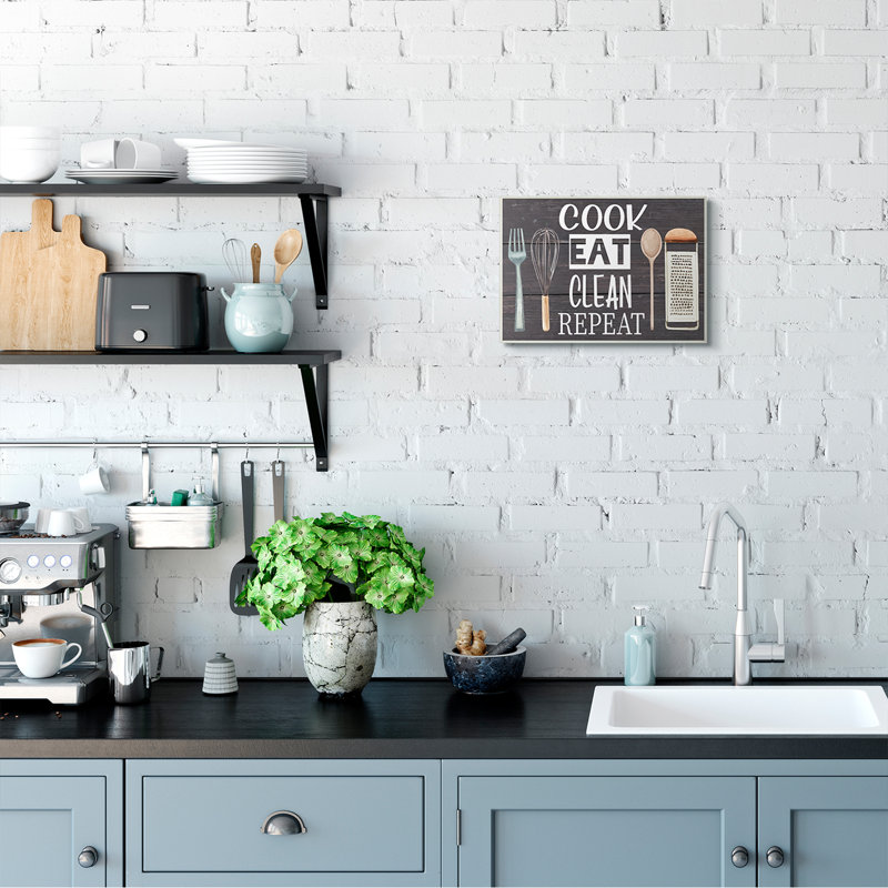 Ustensiles de cuisine «Cook Eat Clean», Bois, H 10 po x l 15 po