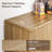 Wilber 63.4" Sideboard Buffet Cabinet with Fluted Decorative Doors, Modern Console Table-926450883