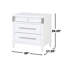 3-Drawer Nightstand With Felt Lined Top Drawer