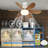 Socket Fan Light, Ceiling Fans With Lights And Remote, Dimmable Led Ceiling Fan With Lights, 3 Colours 3000k-6500k, For Bedroom, Kitchen, Garages.