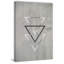 Silver Triangles 1 Piece Wrapped Canvas Painting-2141153033