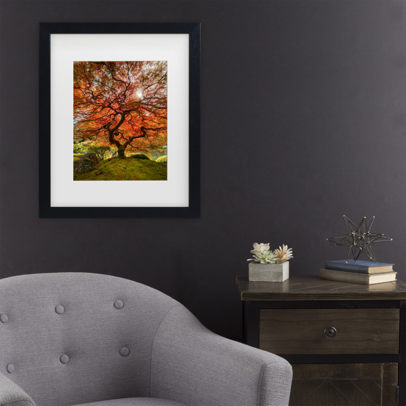 Art encadré moisis Levy «The Tree Vertical», Noir, H 16 po x l 13 po x P 0,75 po